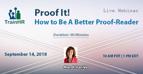 Proof It! How to Be A Better Proof-Reader, Fremont, California, United States