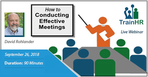 How to Conduct Effective Meetings, Fremont, California, United States