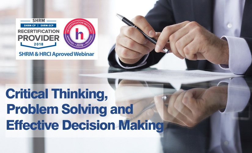 Webinar on Critical Thinking, Problem Solving and Effective Decision Making – Training Doyens, Denver, Colorado, United States
