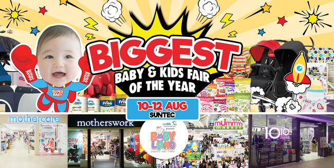 Baby Land – Biggest Baby & Kids	Fair 10 - 12 Aug 2018, Singapore, Central, Singapore