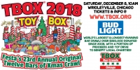 TBOX 2018, The 23rd Annual Original 12 Bars of Xmas Chicago Bar Crawl