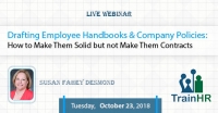 Web Conference on Drafting Employee Handbooks and Company Policies