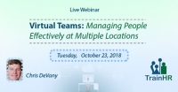 Web Conference on  Virtual Teams: Managing People Effectively at Multiple Locations
