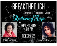 Breakthrough Women's Conference 2018 - "Restoring Hope"