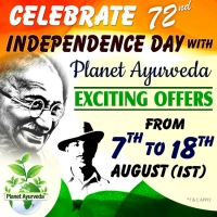 Indian Independence Day Offer By Planet Ayurveda - 7th to 18th August 2018