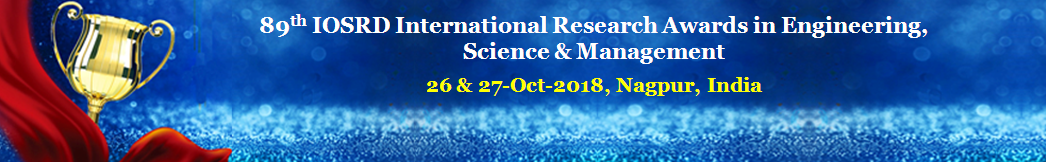 89th IOSRD International Research Awards in Engineering, Science and Management, Nagpur, Maharashtra, India