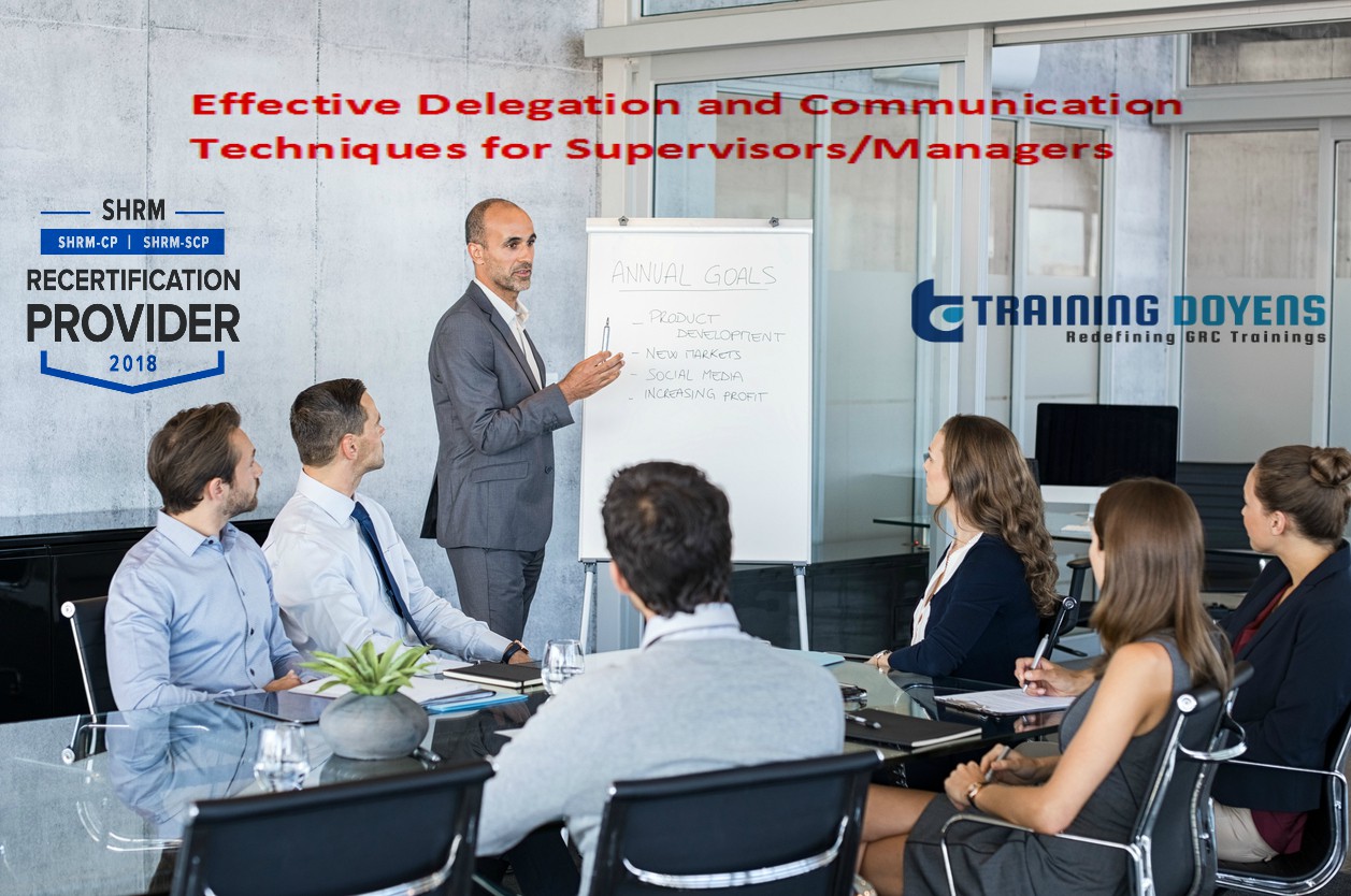Effective Delegation and Communication Techniques for Supervisors/Managers, Aurora, Colorado, United States