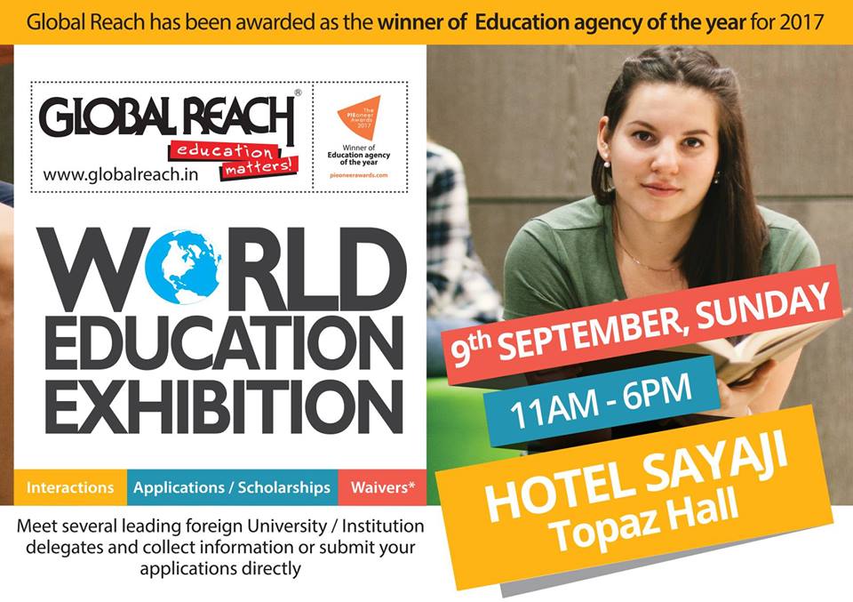 WORLD Education Exhibition 9 Sep 2018, Indore, Madhya Pradesh, India