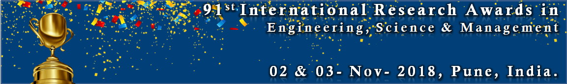 IOSRD-91st International Research Awards in Engineering, Science and Management, Pune, Maharashtra, India