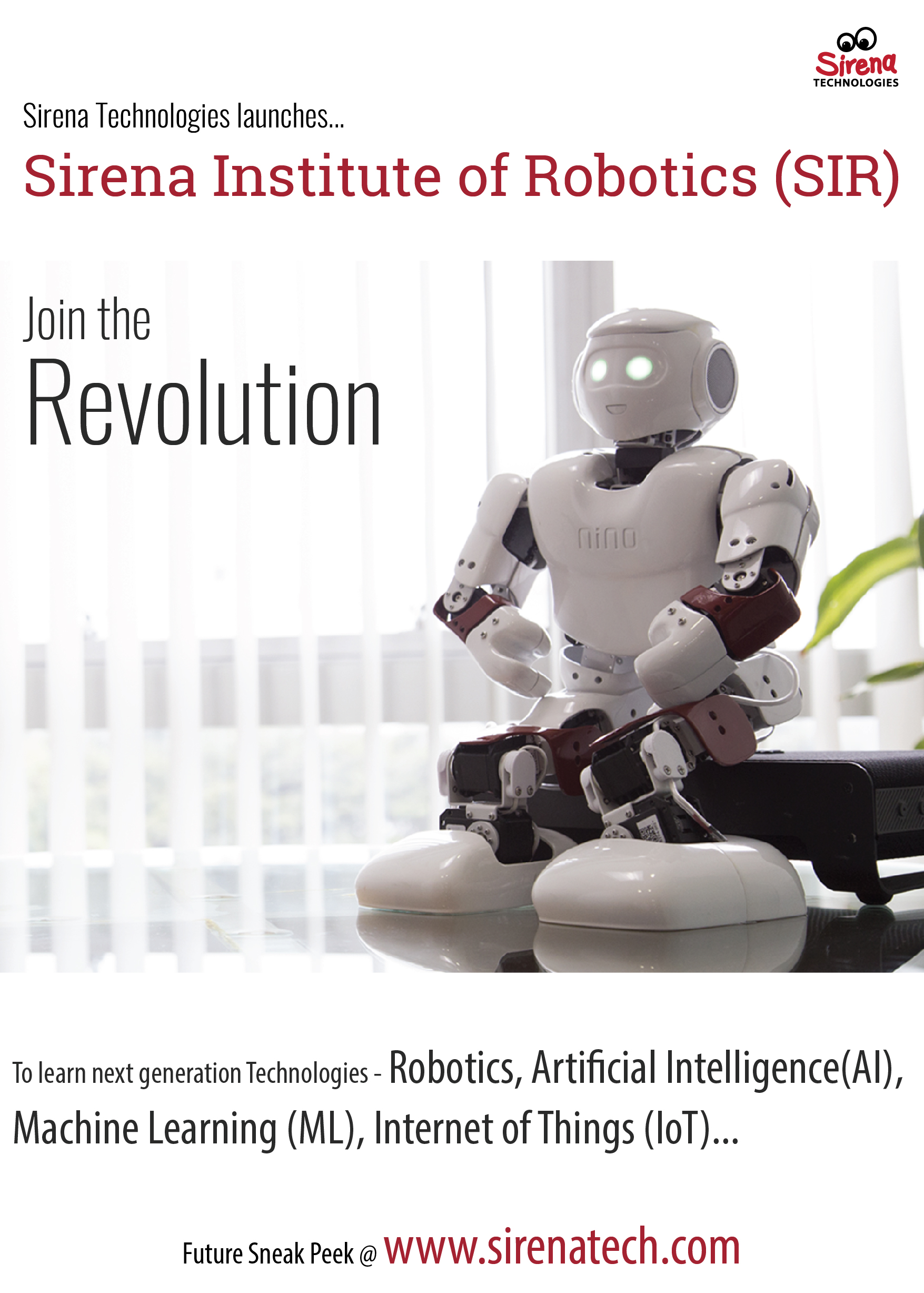 Launch of Sirena Institute of Robotics, Bangalore, Karnataka, India
