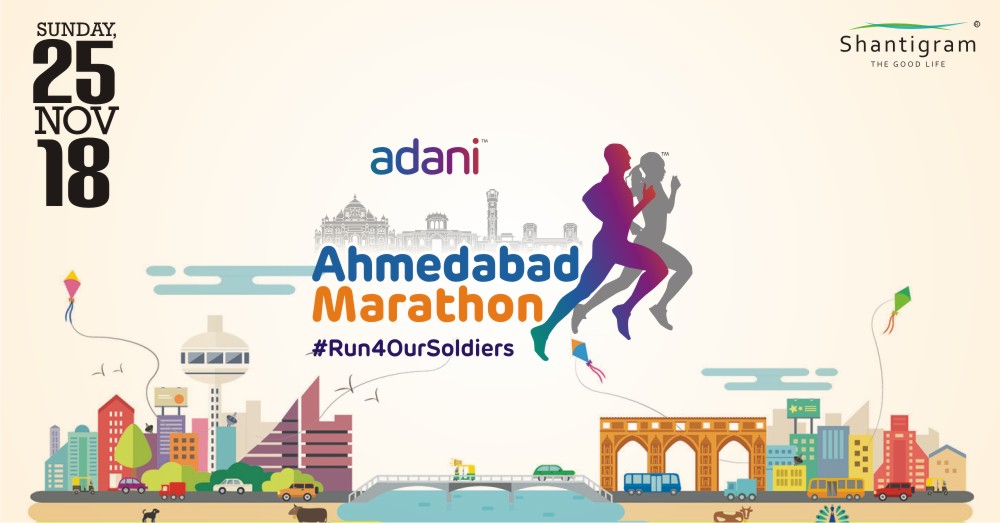Adani Ahmedabad Marathon 2018, Ahmedabad, Gujarat, India