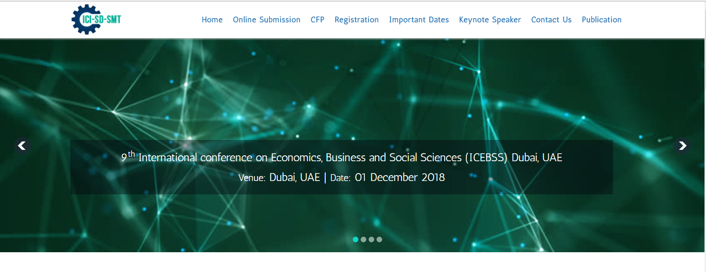 9th International conference on Economics, Business and Social Sciences (ICEBSS), Dubai, United Arab Emirates