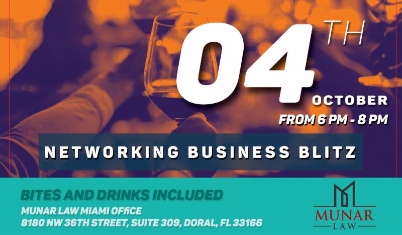 Munar Law Networking Business Blitz, Miami-Dade, Florida, United States