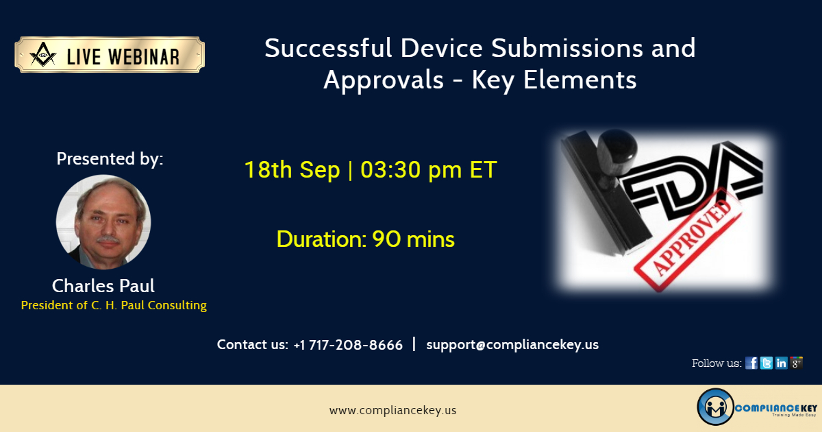 Successful Device Submissions and Approvals - Key Elements, New Castle, Delaware, United States