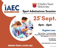 Meet Charles Sturt University : Australian Spot Admission Sessions @ IAEC Education Ahmedabad !