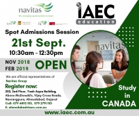 Spot Admission Session with leading Canadian Universities & colleges for November 2018 / February 2019 intake !