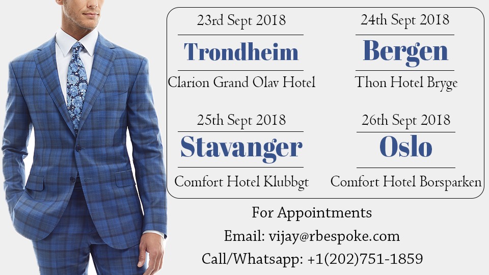 Custom Tailor Visiting to Oslo, Trondheim, Stavanger & Bergen, Trondheim, Oslo, Norway
