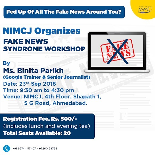 Fake News Syndrome Workshop, Ahmedabad, Gujarat, India