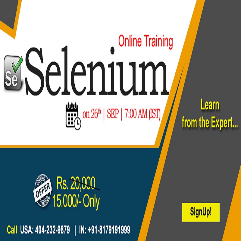 Selenium Online Training in USA - NareshIT, Dallas, Texas, United States