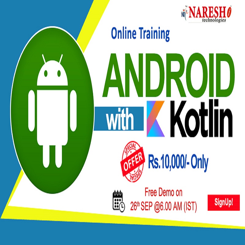 Android with Kotlin Online Training in USA - NareshIT, Dallas, Texas, United States