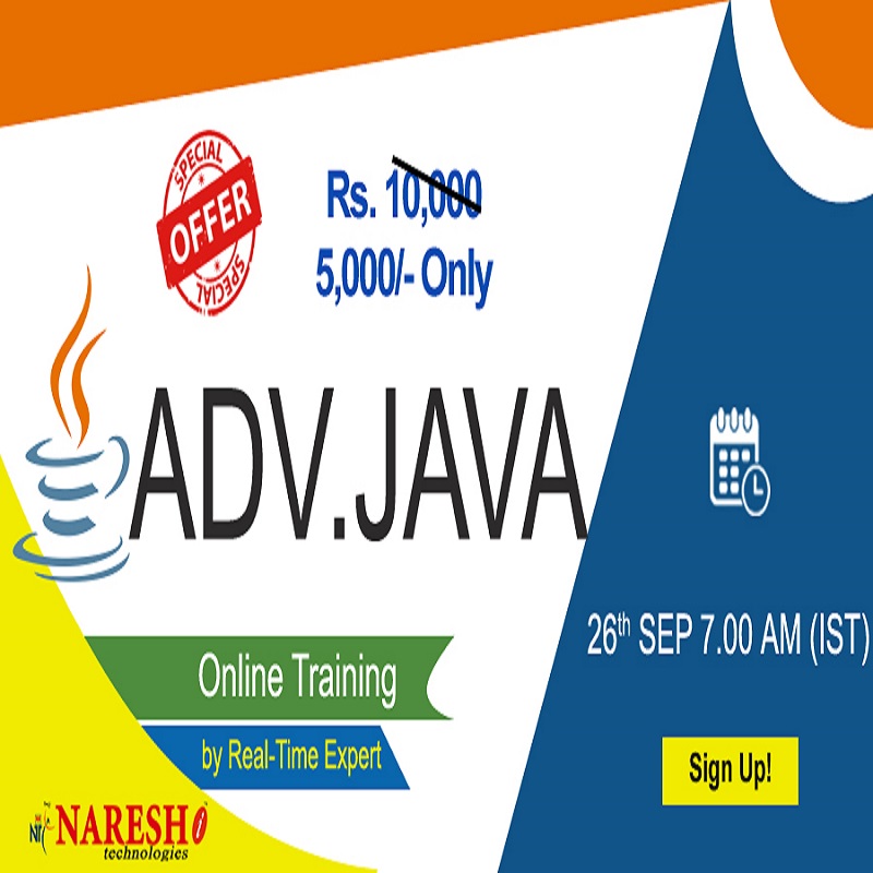 Advanced Java Online Training in USA - NareshIT, Dallas, Texas, United States
