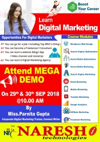 Digital Marketing Weekend Training Hyderabad - NareshIT