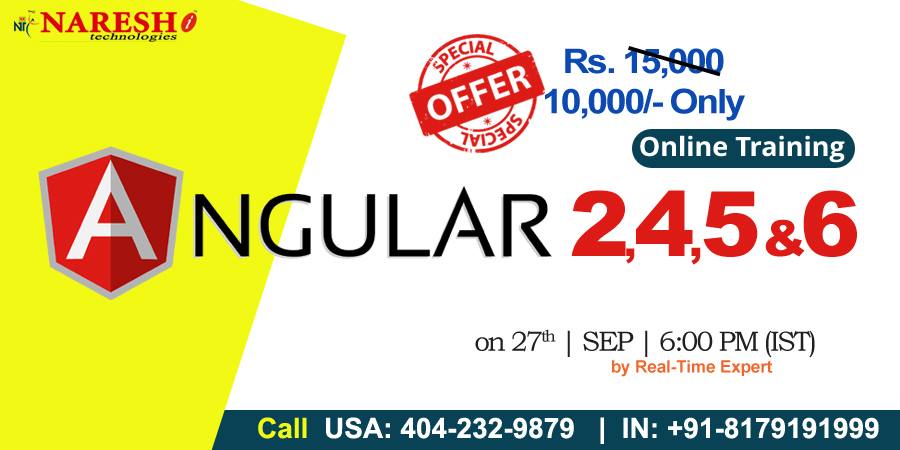Angular 2, 4, 5 and 6 Online Training in USA - NareshIT, Dallas, Texas, United States