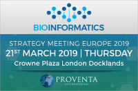 Bioinformatics Strategy Meeting 2019 in London | Proventa