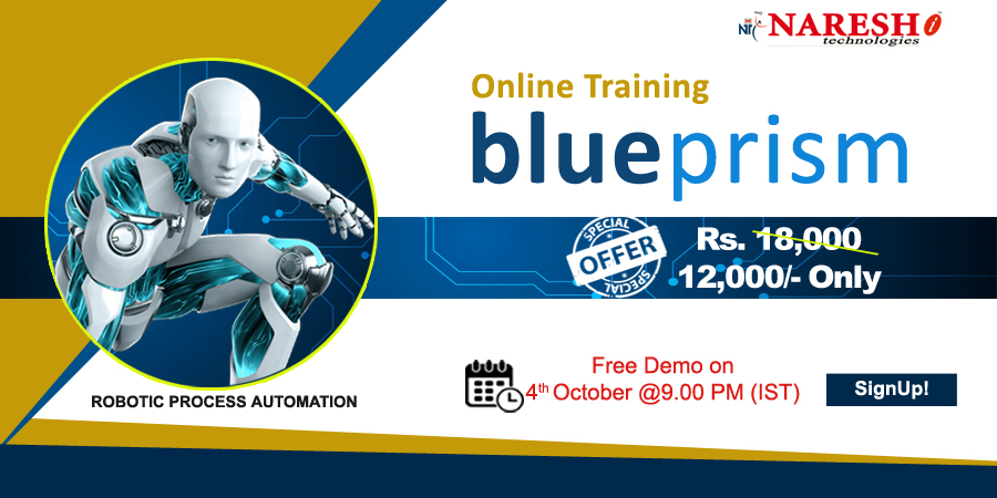 RPA Blue Prism Online Training in USA - NareshIT, Dallas, Texas, United States