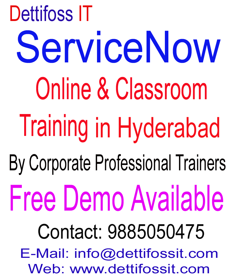 ServiceNow Training in Hyderabad by Corporate Trainer | FREE DEMO, Hyderabad, Telangana, India