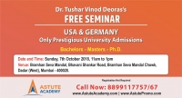 Free Seminar USA & Germany ONLY Prestigious University admissions