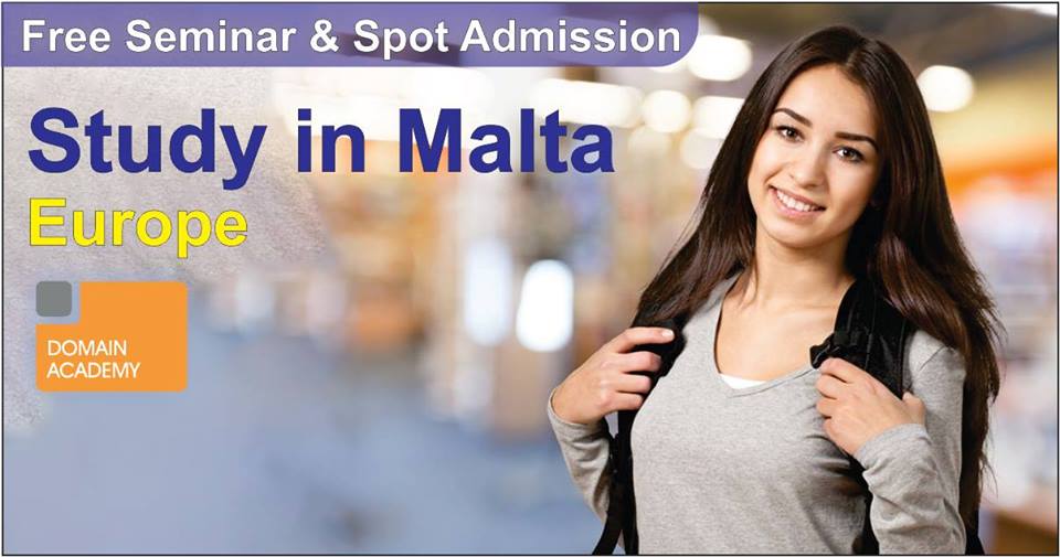 Spot Admission of Study in Domain Academy at Malta (Europe), Surat, Gujarat, India