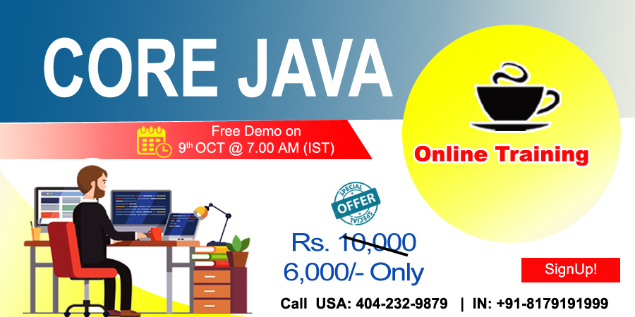 Core Java Online Training in USA - NareshIT, Dallas, Texas, United States