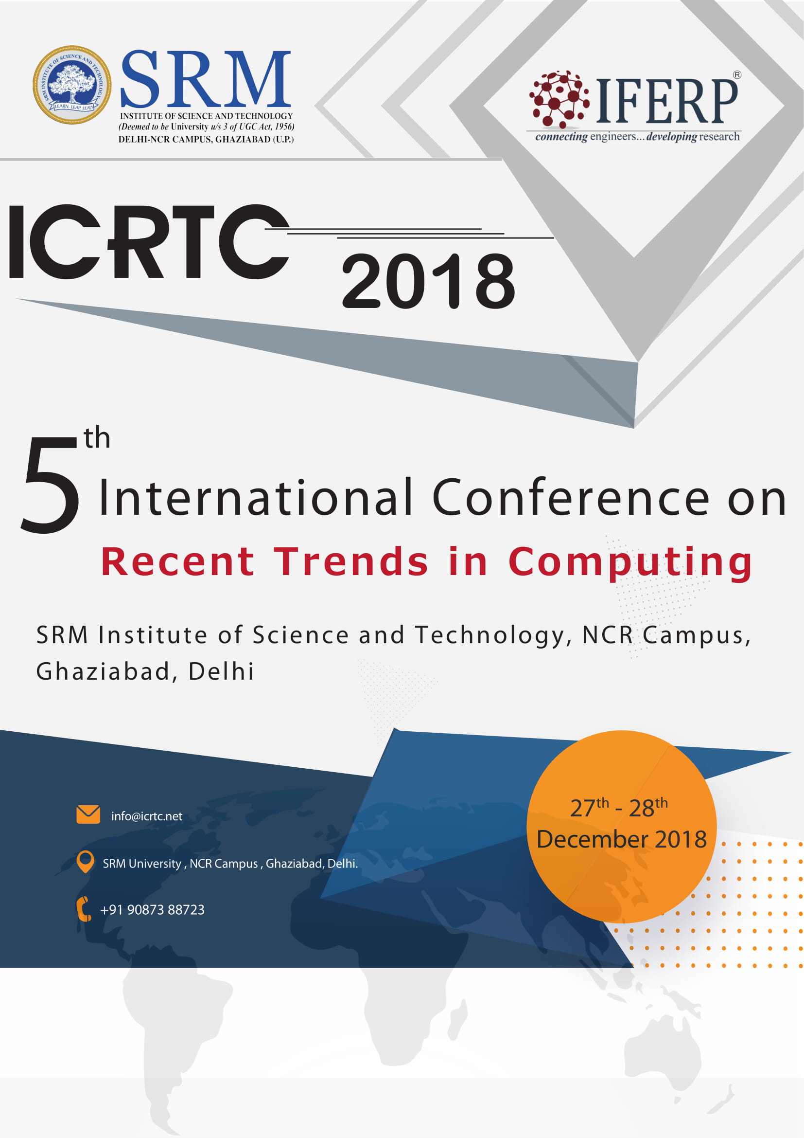 5th International conference on Recent Trends in Computing (ICRTC-18), Ghaziabad, Uttar Pradesh, India