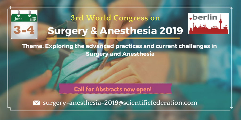 3rd World Congress on Surgery & Anesthesia, Berlin, Germany