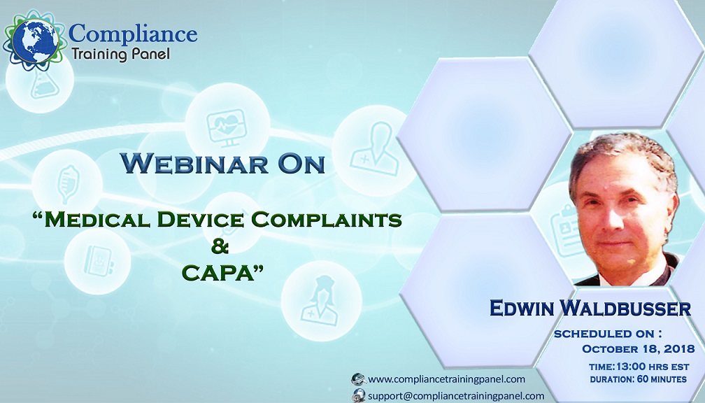 Medical Device Complaints & CAPA, Baltimore, Maryland, United States