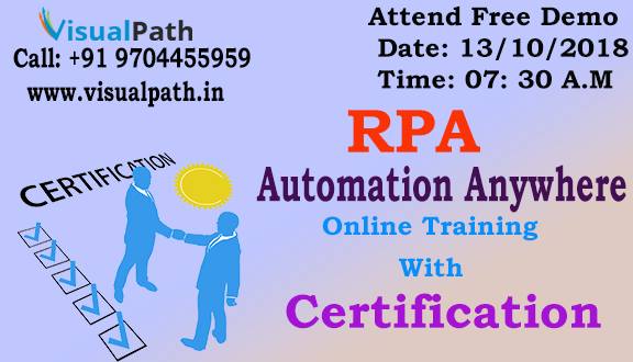 Amazing Advance RPA Automation Anywhere Concepts | RPA Automation Anywhere Online Training, Hyderabad, Telangana, India