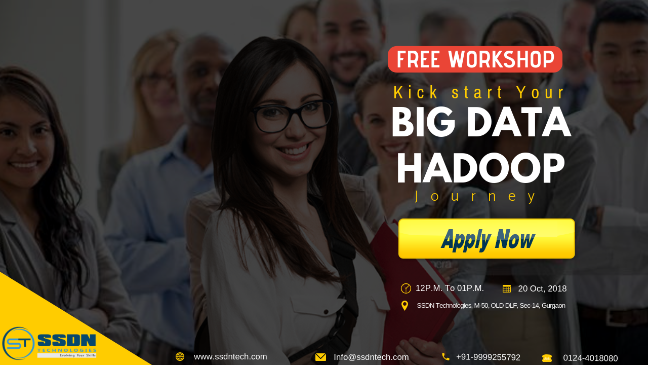 Free Workshop Seminar on Introduction To Hadoop and Big Data for Beginners, Gurgaon, Haryana, India