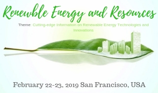 3rd International Conference on Renewable Energy and Resources, San Francisco, California, United States
