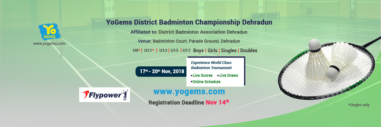 YoGems District Badminton Championship Dehradun, Dehradun, Uttarakhand, India