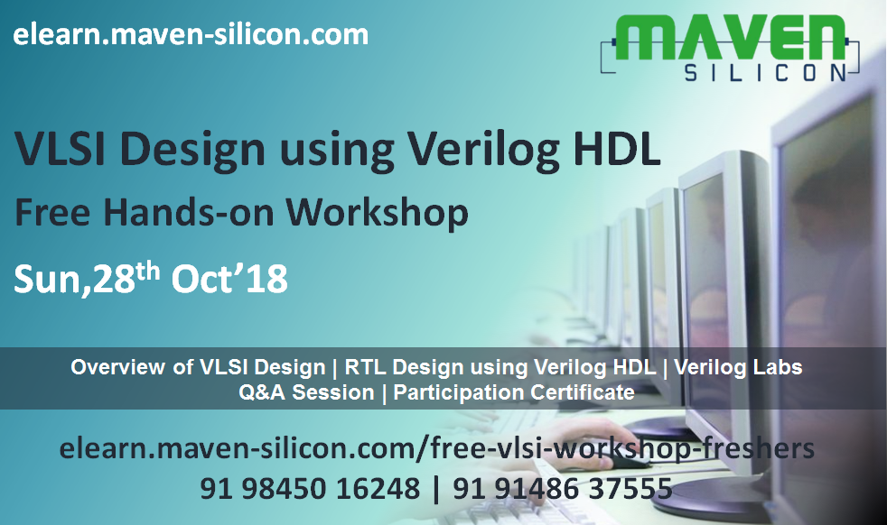 Register now for FREE hands-on session on VLSI Design using Verilog HDL, Bangalore, Karnataka, India
