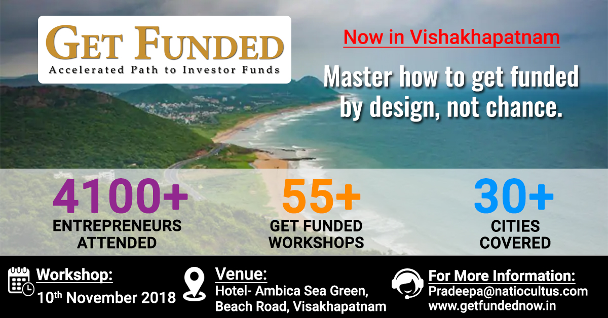 Get Funded - Accelerated Path to Investor Funds, Vishakhapatnam, Andhra Pradesh, India
