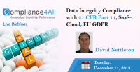 Compliance with 21 CFR Part 11 (Data Integrity)