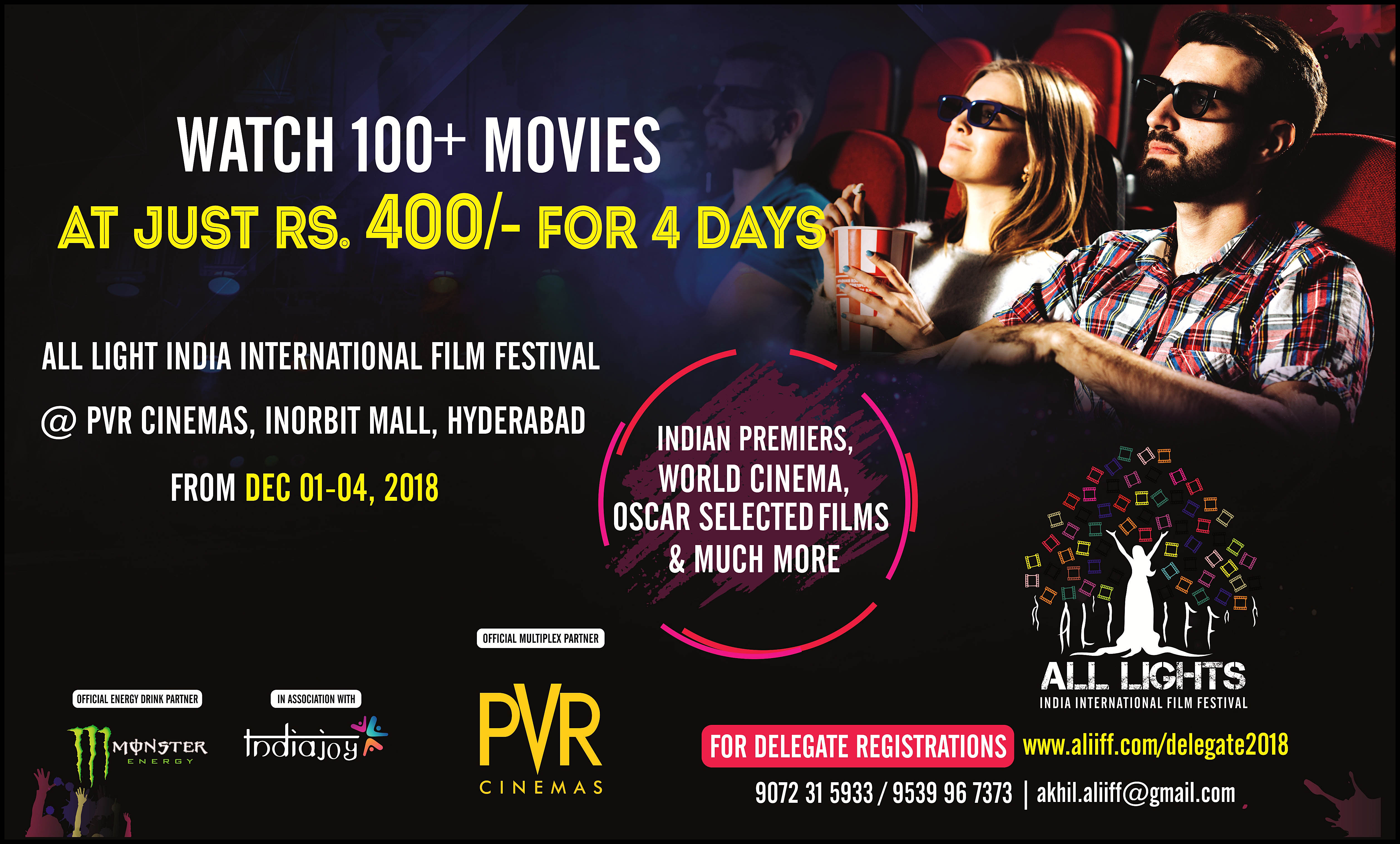 ALL LIGHTS INDIA INTERNATIONAL FILM FESTIVAL, Hyderabad, Telangana, India
