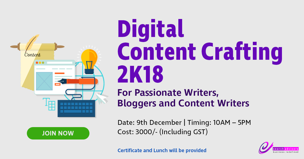 Digital Content Crafting 2k18 Workshop, Chennai, Tamil Nadu, India