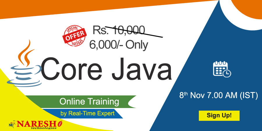 Best Core java Online Training in USA - NareshIT, Dallas, Texas, United States
