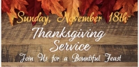 Thanksgiving Worship Service & Lunch
