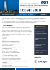 Fifth International Conference on Biosignals, Images and Instrumentation (ICBSII 2019)