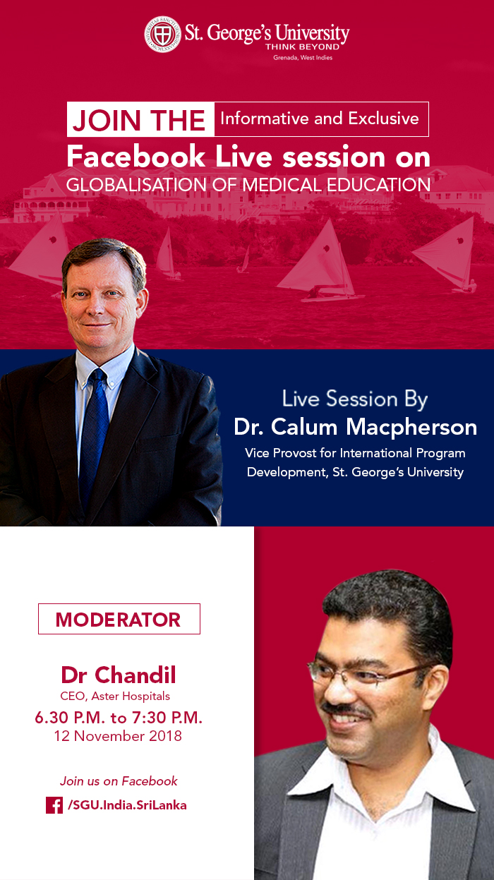 Facebook Live Session on Globalization of Medical Education, Bangalore, Karnataka, India
