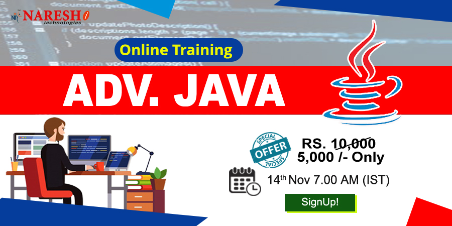 Best Advanced Java Online Training in USA - NareshIT, Dallas, Texas, United States